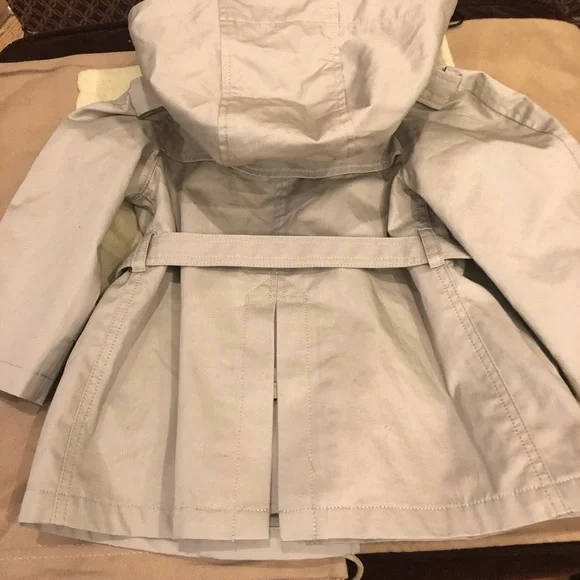 Children Burberry Hooded trench signature lining